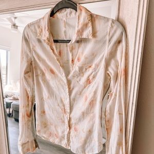 Abercrombie Floral Button Up Top